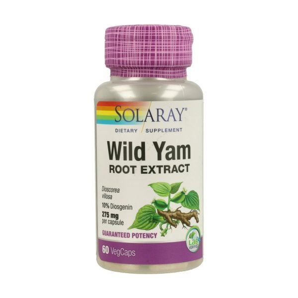 Wild Yam - 60 cáps. vegt. - Solaray