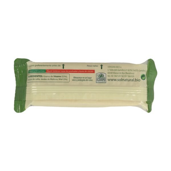 Barrita de Sésamo y Miel Sin Gluten - Sol Natural - Imagen 3