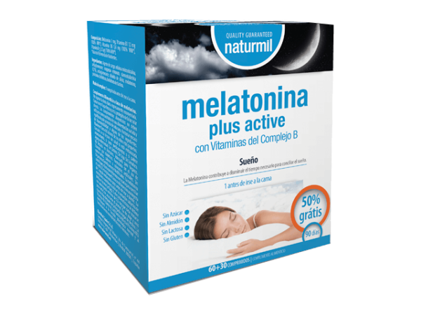 Melatonina Plus Active (60+30 compr) (1 mg) - Dietmed