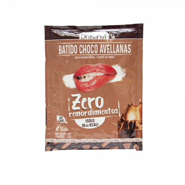 Sobre batido proteico chocolate avellana 25 g  Zero remordimientos - Drasanvi