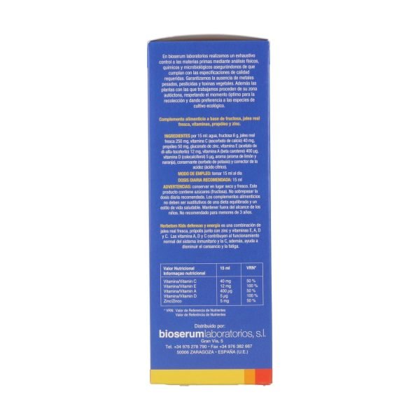 Herbetom Kids Defensas y Energia - 250 ml. - Bioserum - Imagen 3