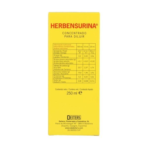 Herbensurina Concentrado Para Diluir (250 ml)- Deiters - Imagen 3