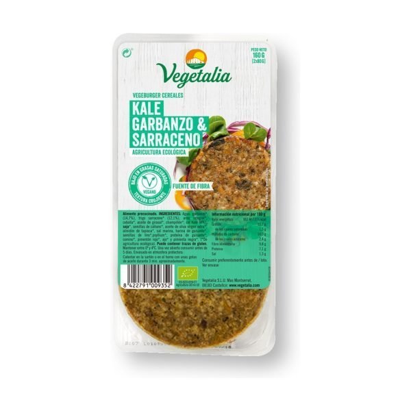Vegeburguer Kale, Garbanzo y Sarraceno Bio - Vegetalia