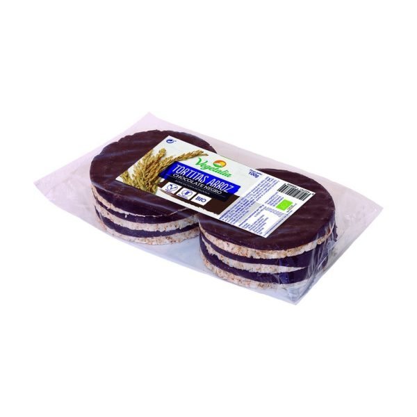 Tortitas de Arroz con Chocolate Negro Bio - Vegetalia