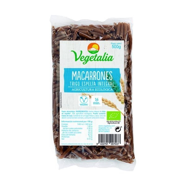 Macarrones de Espelta integral Bio - Vegetalia