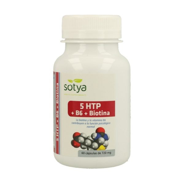 5 HTP + B6 + Biotina (60 cáps) - Sotya