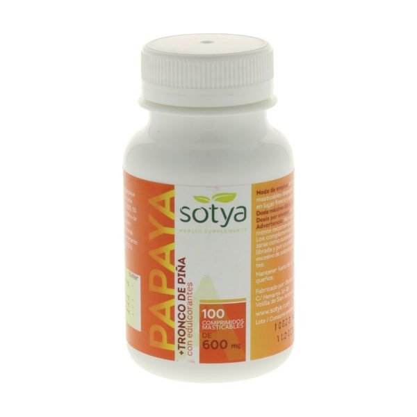 Papaya con tronco de Piña (100 comp) - Sotya