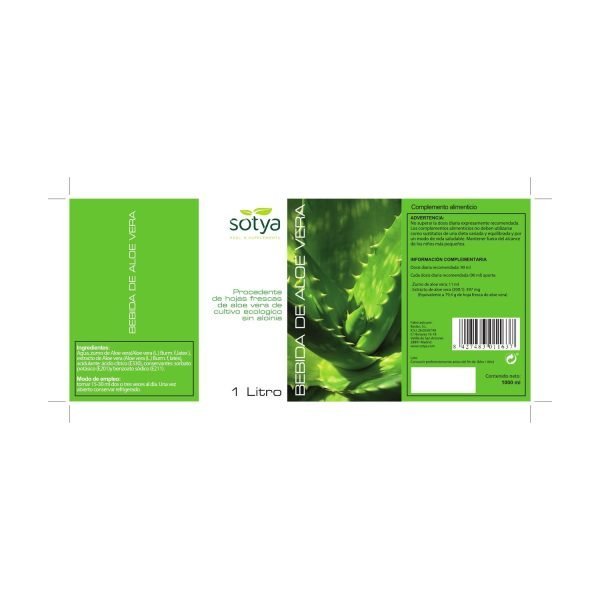 Bebida de aloe vera (1 lt) - Sotya - Imagen 4