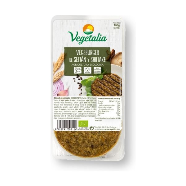 Vegeburguer Seitán y Shiitake Bio - Vegetalia