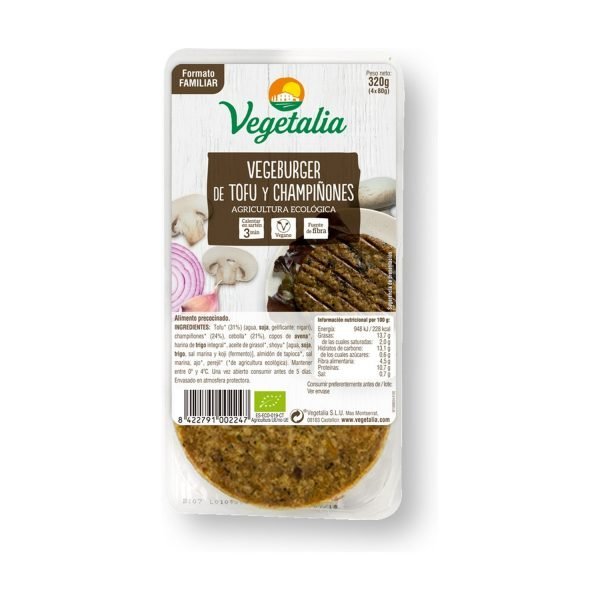 Vegeburguer Setas y Tofu Bio - Vegetalia