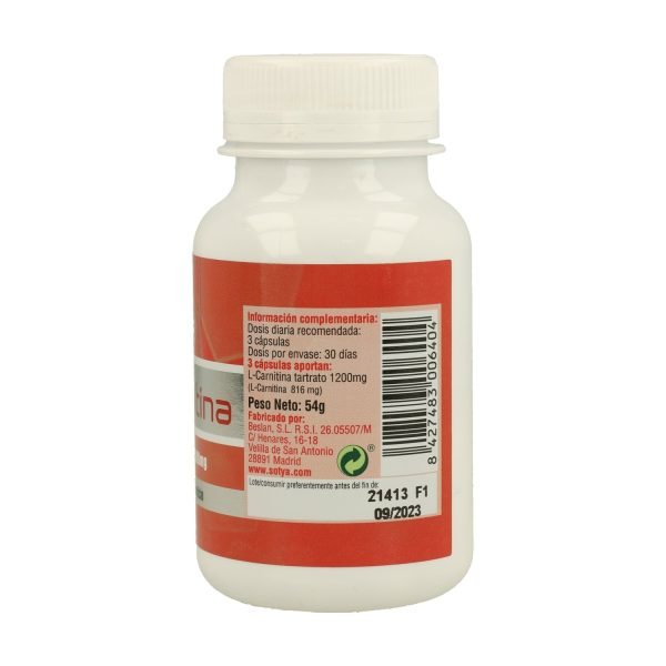 L-Carnitina - 90 cáps. - Sotya - Imagen 3