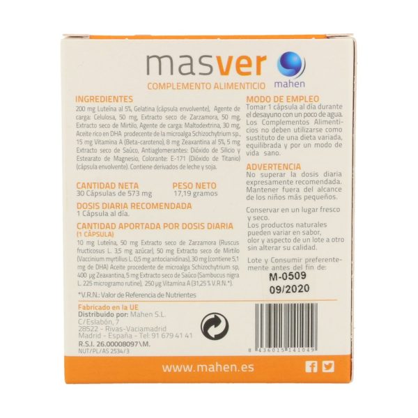 Masver - 30 cáps. - Mahen - Imagen 2