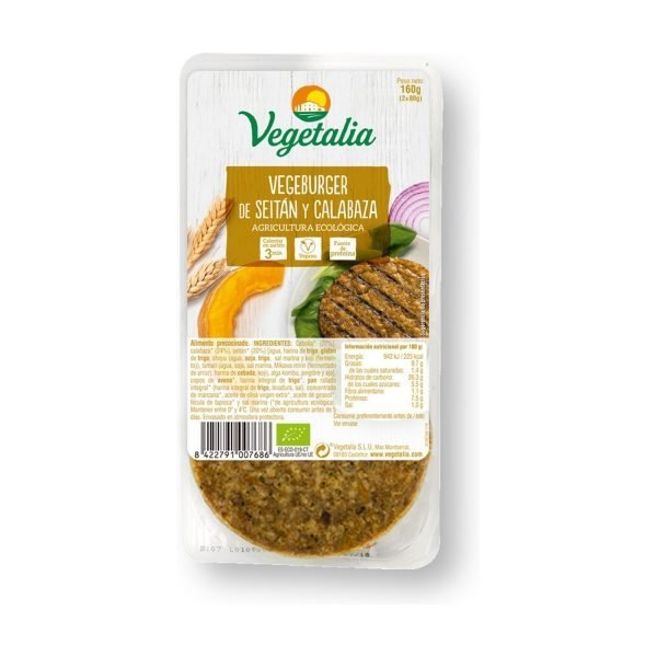 Vegeburguer Seitán y Calabaza Bio - Vegetalia