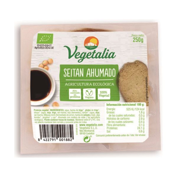 Seitán ahumado - 250 gr. - Vegetalia
