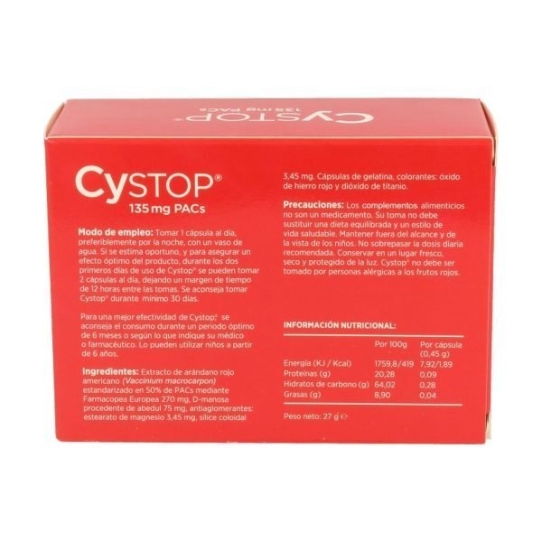 Cystop (60 Cap)- Deiters - Imagen 2