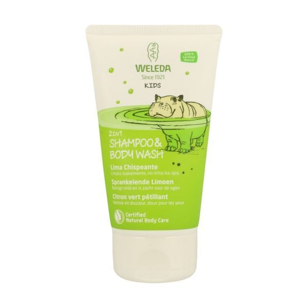 2 en 1 Champú y Gel  de Ducha Lima Chispeante - Weleda