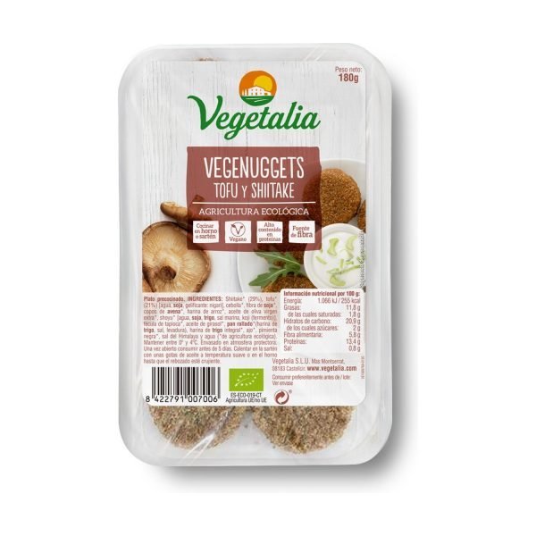 Vegenuggets de Tofu y Shiitake Bio - Vegetalia