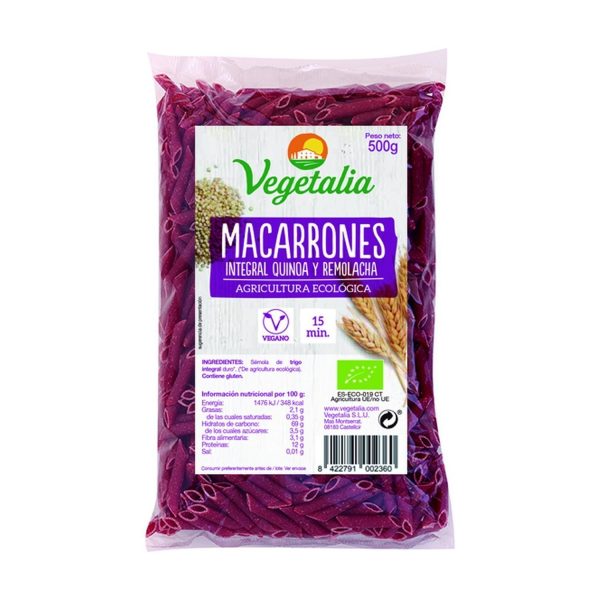Macarrones con Quinoa y Remolacha - Vegetalia