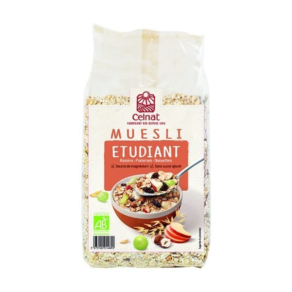 Muesli Estudiante Bio 500 gr. - Celnat