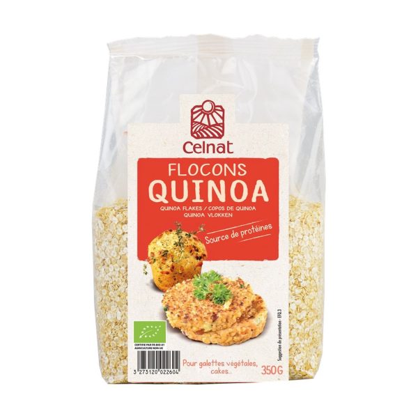 Copos de Quinoa Bio 350 gr. - Celnat