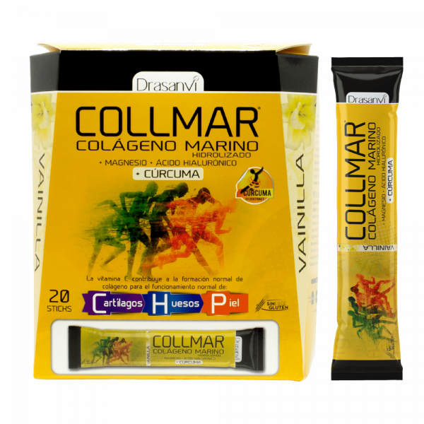Stick Collmar Magnesio Cúrcuma sabor vainilla (20 Stick) - Drasanvi