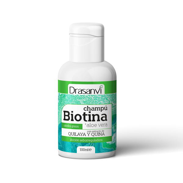 Champú Biotina y Aloe vera - Pelos grasos 100 ml - Drasanvi