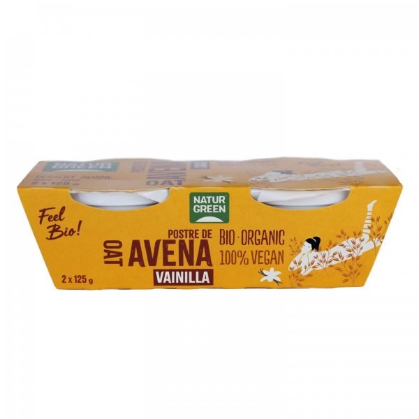 Postre de Avena Vainilla (2X125 gr) - NaturGreen - Imagen 2