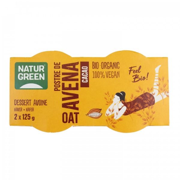 Postre de Avena Cacao (2X125 g) - NaturGreen