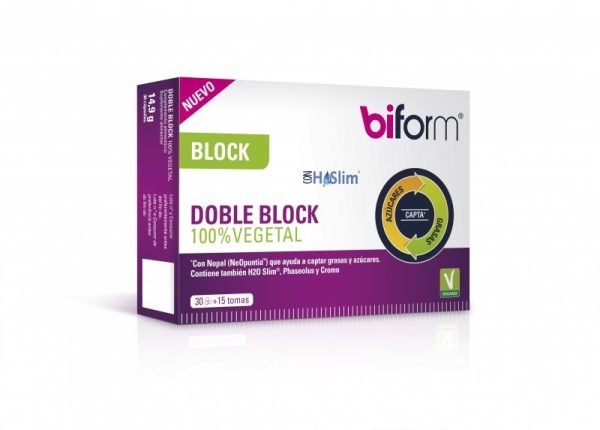 Biform Doble Block 100% Vegetal (30 Cáp)- Dietisa