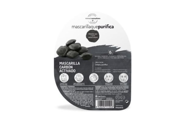 Mascarilla que purifica Carbón activado - Herbora