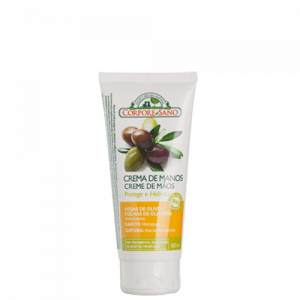 CREMA DE MANOS PROTEGE E HIDRATA HOJAS OLIVO, MANTECA DE KARITÉ Y GAYUBA – Corpore Sano
