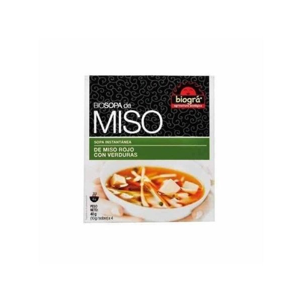 Sopa Miso con Verduras Bio - 40 gr.