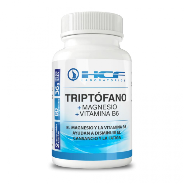 Triptófano + Magnesio y Vitamina B6 (60 Comp) - HCF