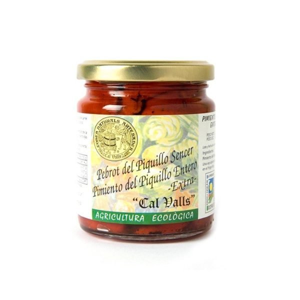 Pimiento Piquillo Extra Entero Bio (200 gr) - Cal Valls