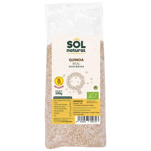 Quinoa Real S/ Gluten Bio (500 gr)- Sol Natural