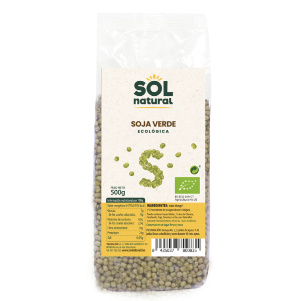 Soja Verde Bio (500 gr) - Sol Natural