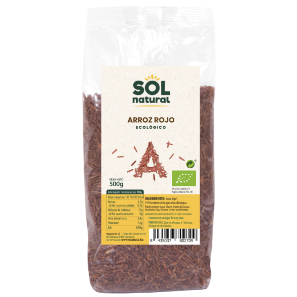 Arroz Rojo Bio (500 gr) - Sol Natural