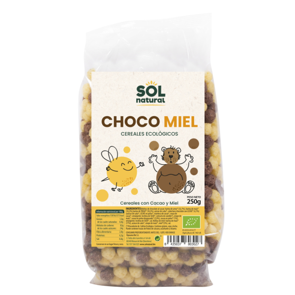 Cereales Bolitas Choco-Miel Bio  (250 gr) - Sol Natural