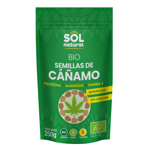 Semillas de Cañamo Bio (250 gr)- Sol Natural