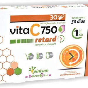 Vitamina C 750 Retard (30 Cáp) – Pinisan