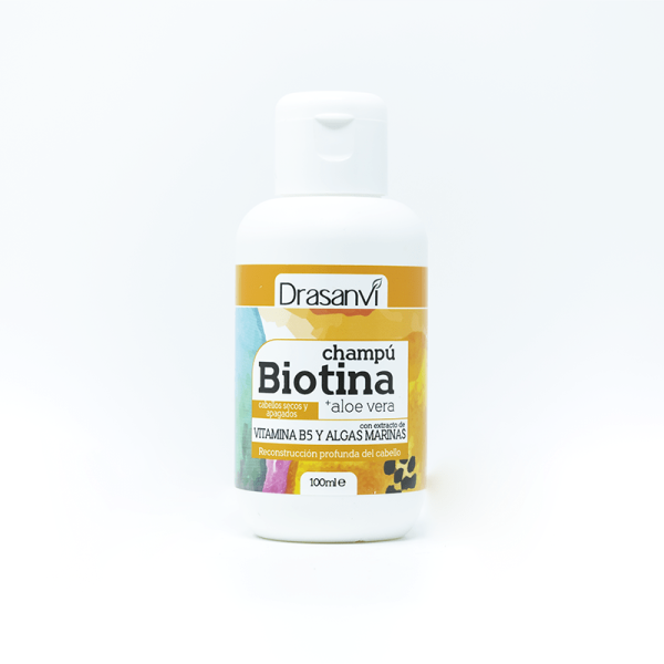 Champú Biotina y Aloe vera – Pelos secos y Apagados (100ml) - Drasanvi