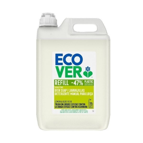 Lavavajillas desengrasante de limón y áloe vera  (5L) - Ecover