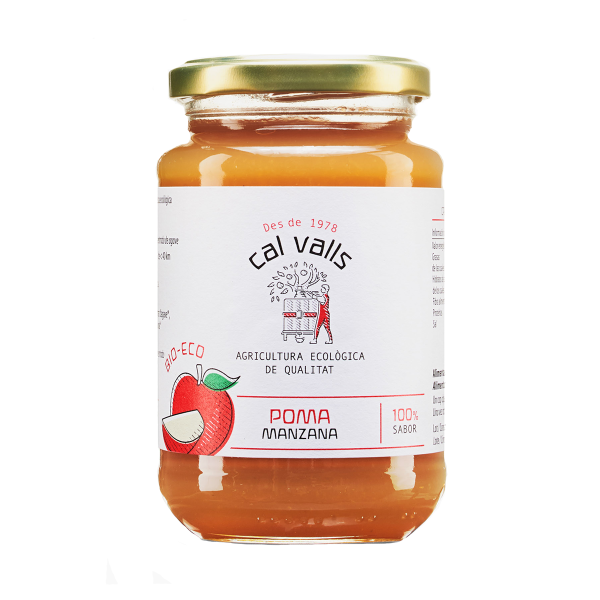 Mermelada de Manzana S/Azúcar Bio (375gr) - Cal Valls