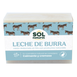Jabón natural de leche de burra – Sol Natural