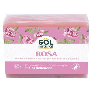 Jabón natural de pétalos de rosa   – Sol Natural