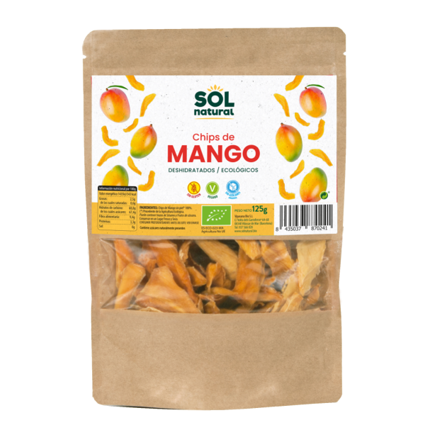 Chips de mango bio (125 gr) - Sol Natural
