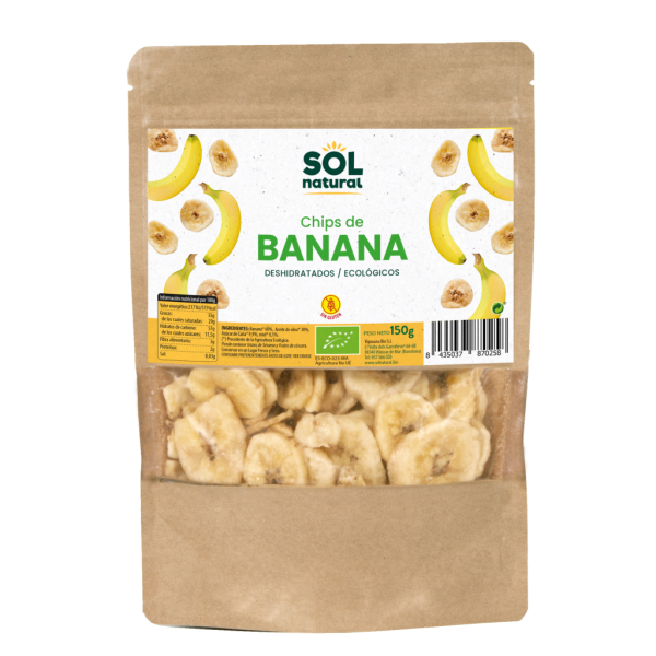 Chips de banana bio (125 gr) - Sol Natural