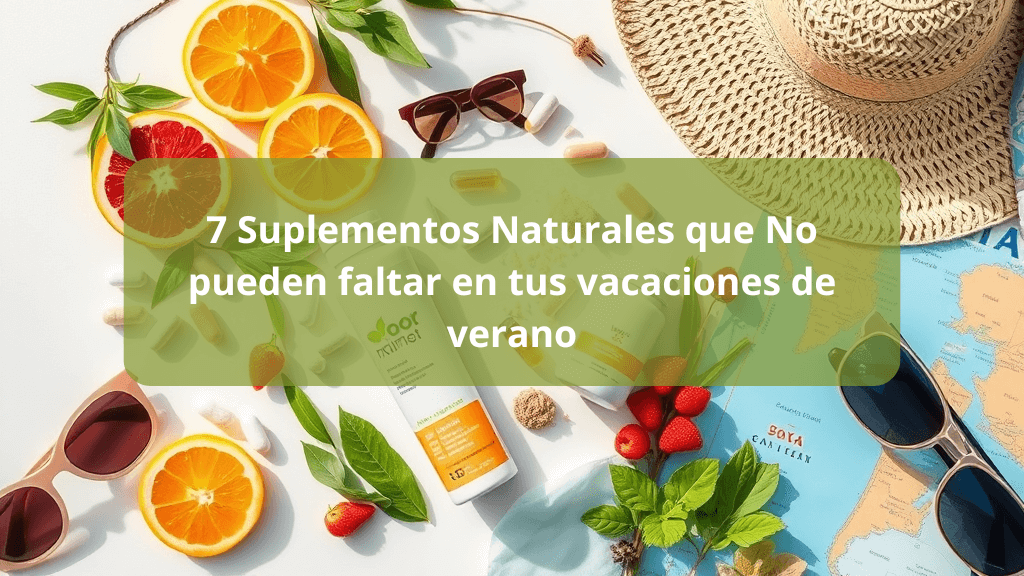 En este momento estás viendo 7 Suplementos Naturales Indispensables para el Verano